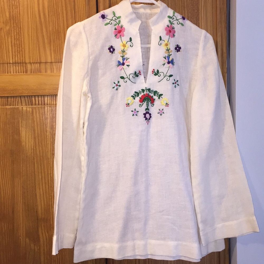 Vintage Homemade embroidered blouse